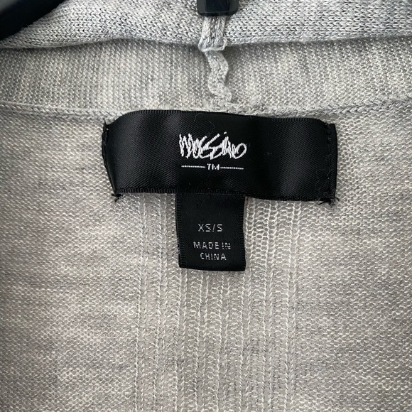 MOSSIMO Grey Sleeveless Cardigan Size XS/S - Picture 4 of 6